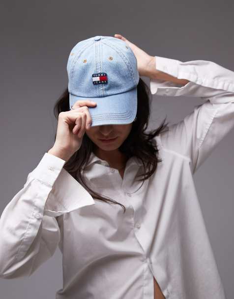 Tommy Jeans - Heritage - Casquette à logo drapeau - Bleu denim - view 1