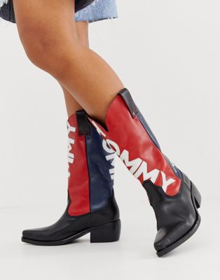 tommy hilfiger flag boots