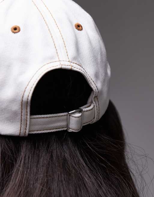 Tommy Jeans - Heritage - Ecrufarvet kasket i denim med flaglogo, 3 af 3