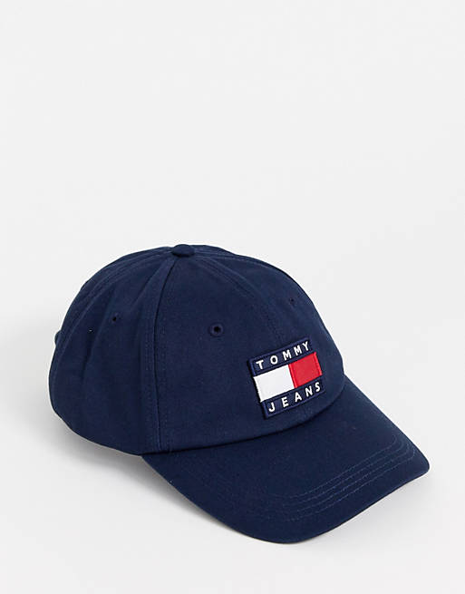 Tommy Jeans heritage flag cap in navy | ASOS