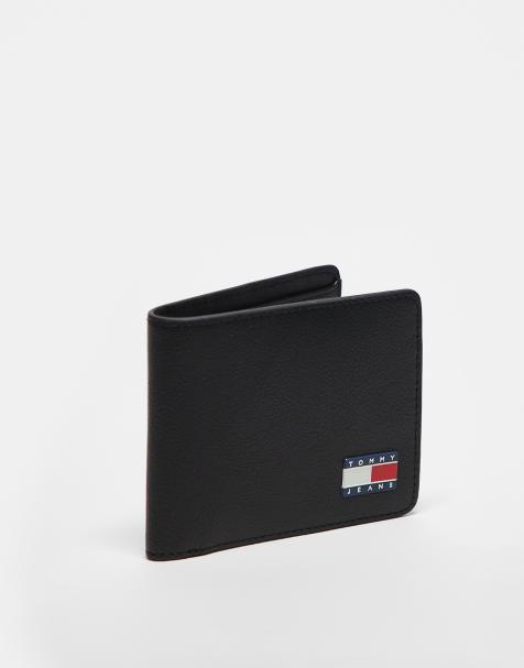 Tommy Jeans – Heritage – Geldbörse aus Leder in Schwarz - view 1