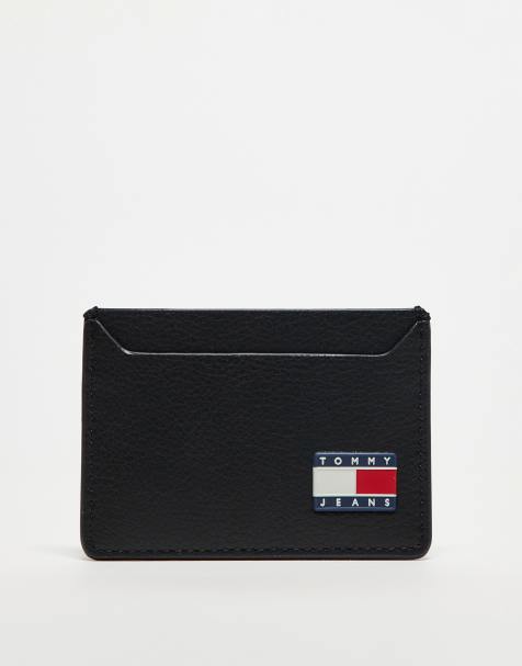 Tommy Jeans - Heritage - Kaarthouder van leer in zwart - view 1