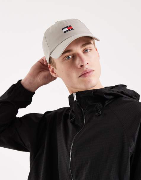Tommy Jeans heritage logo cap in stone - view 1