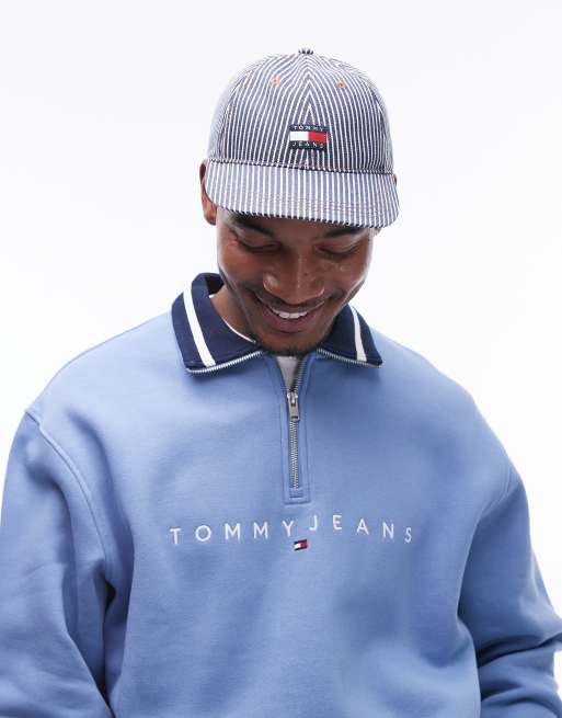 Tommy Jeans – Heritage – Marinblå, randig keps 