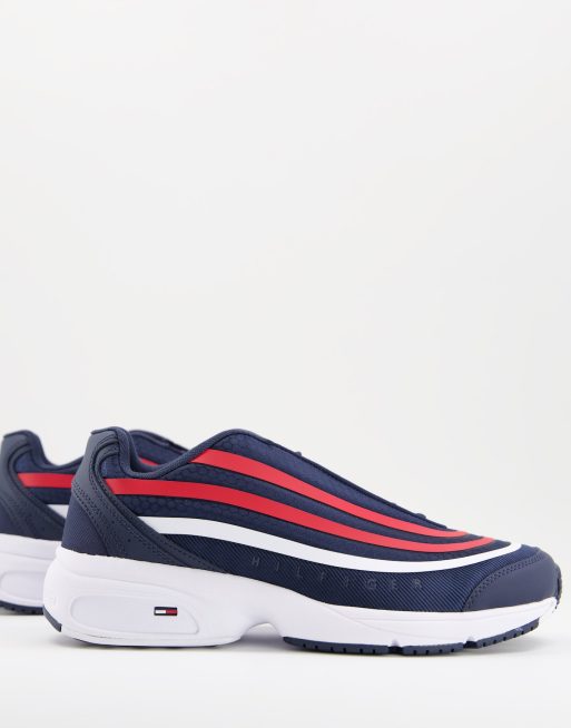 Tommy Jeans Heritage modern mix sneakers in navy