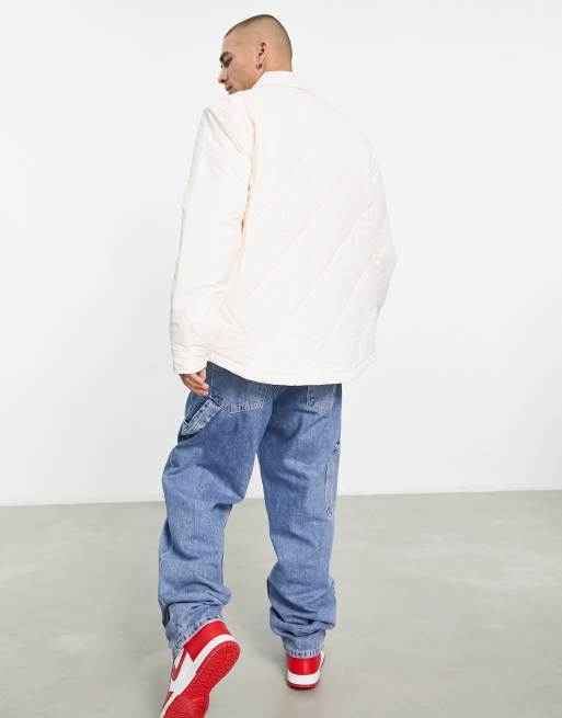 Tommy Jeans – Heritage – Naturvit quiltad overshirt, exklusivt hos ASOS, 2 av 4