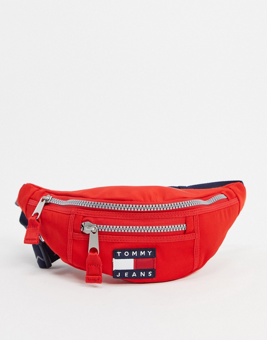 Tommy Jeans heritage nylon bum bag-Red