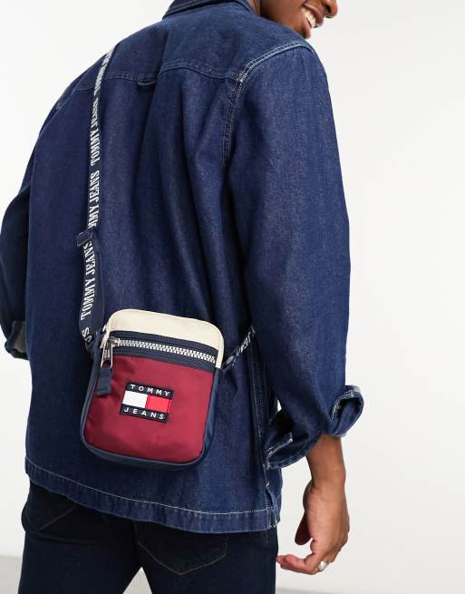Tommy Jeans Heritage Sacoche bandouli re Bleu