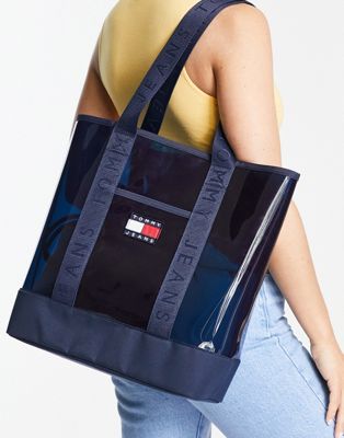 ASOS navy Tommy heritage tote | Jeans in summer