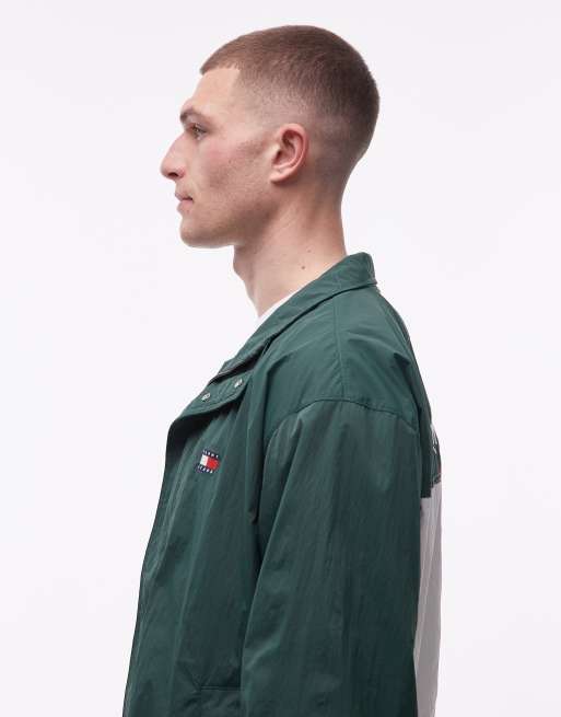 Tommy Jeans – Heritage – Zielona kurtka z logo z flagą, 4 z 5
