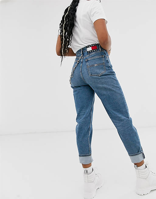 Kruipen pion buis Tommy Jeans high rise mom jeans | ASOS