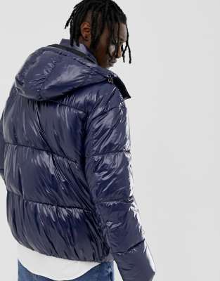 tommy hilfiger high shine puffer