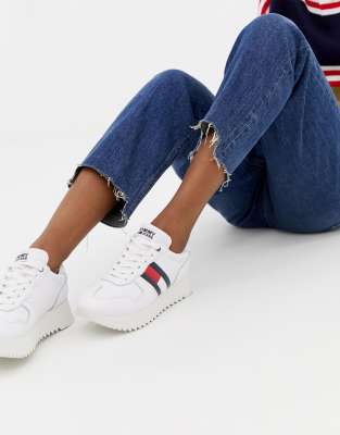 tommy jeans wedge sneaker