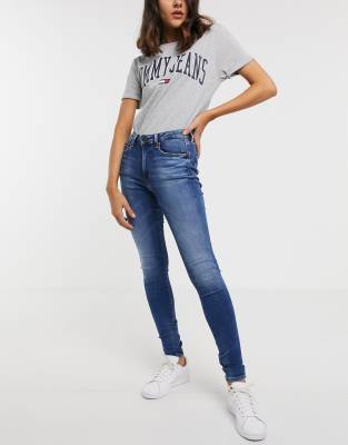 tommy jeans high rise super skinny