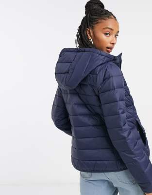 tommy jeans quilted zip through jacket