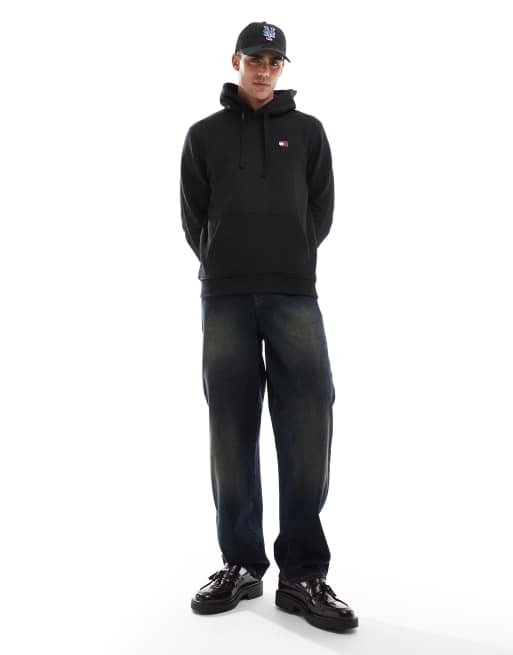 Tommy Jeans - Hoodie met logobadge in zwart, 2 van 4