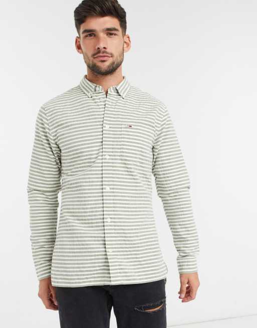 Tommy hilfiger deals horizontal striped shirt