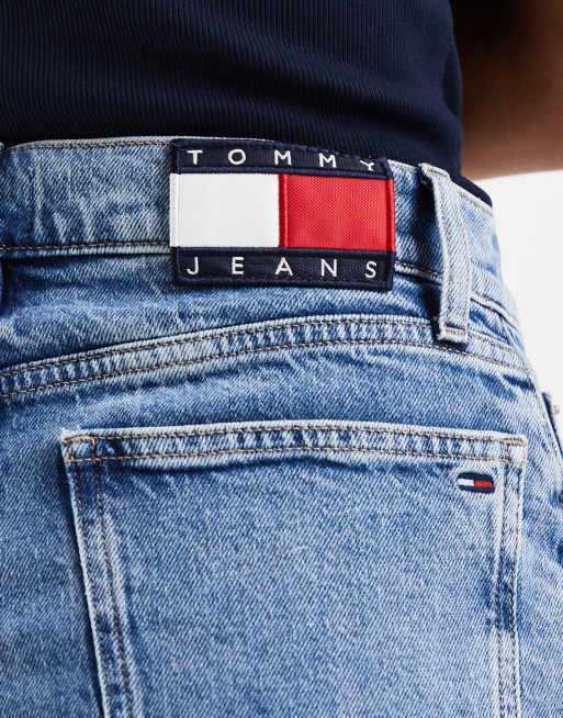 Tommy Jeans - Hot pants di jeans lavaggio blu medio, 5 di 5