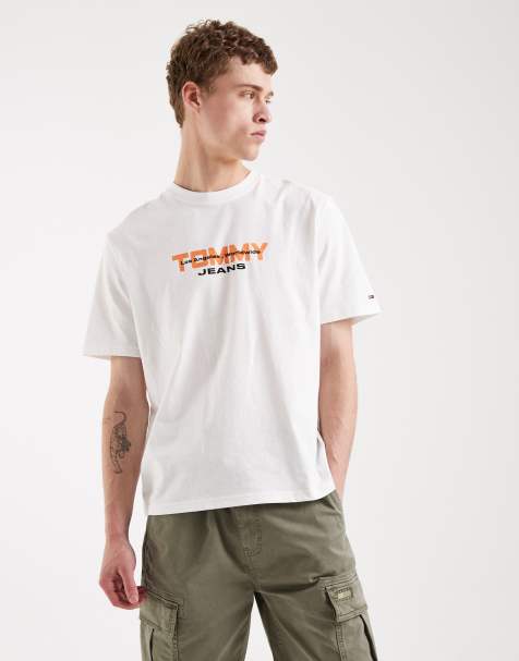 Tommy Jeans - Hvid 90'er-T-shirt med logoprint - view 1