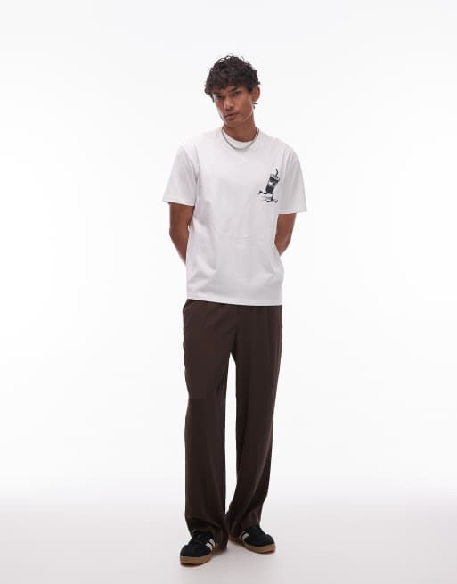 Tommy Jeans - Hvid T-shirt med grafisk skaterprint, 3 af 4