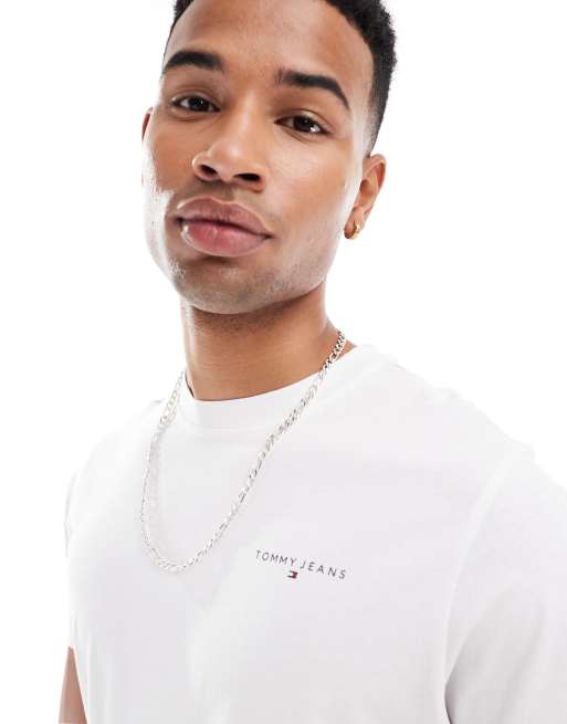 Tommy Jeans - Hvid T-shirt med lille logo på brystet, 2 af 4