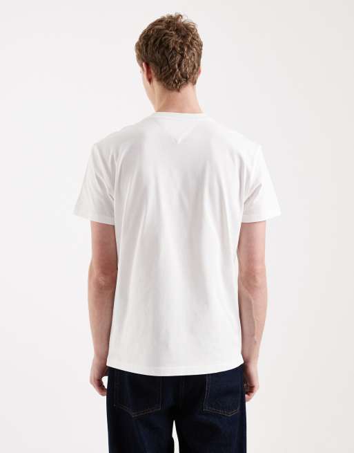Tommy Jeans - Hvid T-shirt med logo, 3 af 5