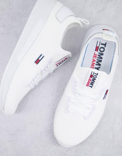 Tommy Jeans - Hvide flexi-sneakers med flaglogo, 2 af 4