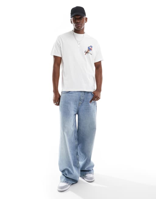 【 JEANS】 icecream back print graphic t-shirt in white Tommy Jeans ice cream back print graphic t-shirt in white | ASOS