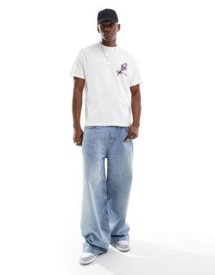 Tommy Jeans icecream back print graphic t-shirt in white