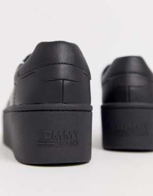 tommy jeans icon signature logo flatform sneakers