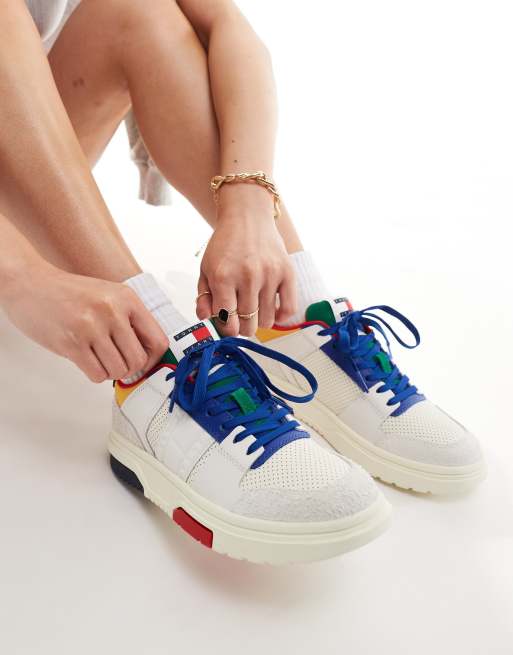 Tommy Jeans International Games Brooklyn sneakers in white