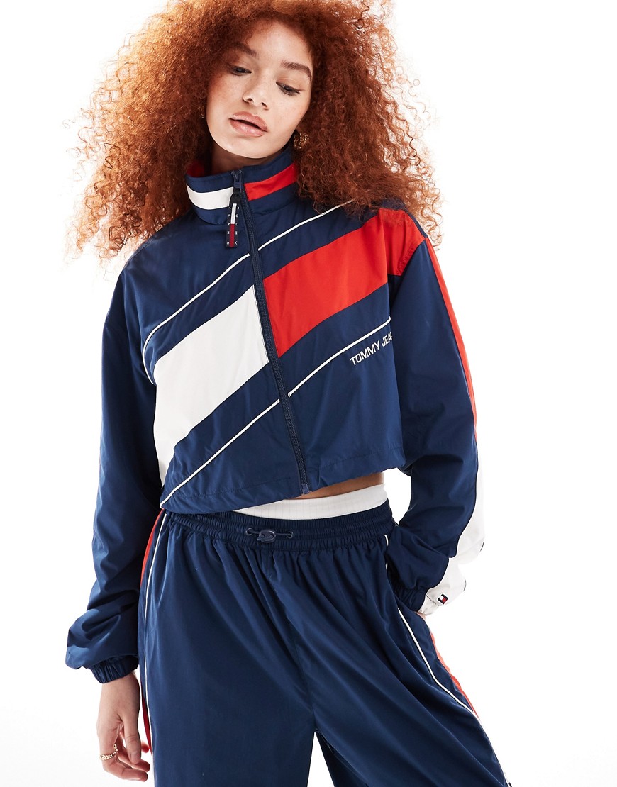 Tommy Jeans International Games co-ord tracksuit jacket in navy