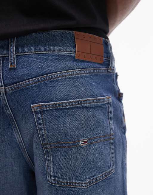Tommy Jeans – Isaac – Avslappnade jeansshorts i mörk tvätt , 5 av 5