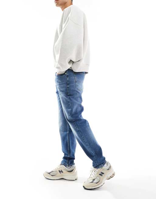 Tommy Jeans - Isaac - Jean fuselé décontracté - Bleu foncé délavé, 3 de 5