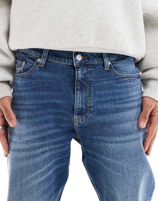 Tommy Jeans - Isaac - Jean fuselé décontracté - Bleu foncé délavé, 5 de 5