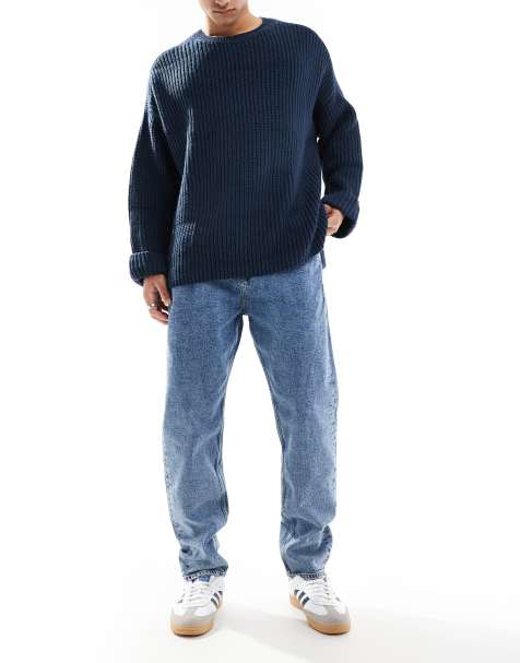 Tommy Jeans – Isaac – Niebieskie jeansy o luźnym kroju ze zwężanymi nogawkami - view 1