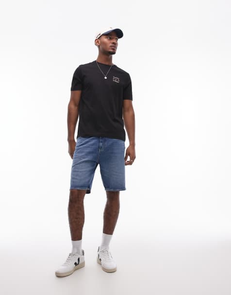 Tommy Jeans - Isaac - Pantaloncini di jeans vestibilità comoda lavaggio scuro - view 1