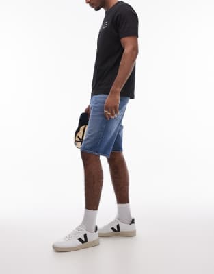 Tommy Jeans Isaac Relaxed Denim Shorts In Black