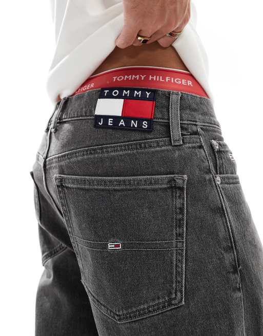 Tommy Jeans Isaac relaxed tapered jeans in black