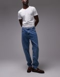 [Tommy Jeans] Tommy Jeans Isaac relaxed tapered jeans in light wash-Blue W34 L32 Denim Mid Light Blue