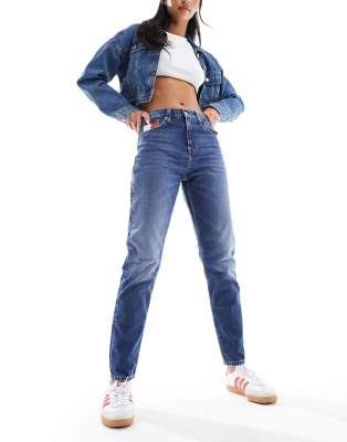 DON'T THINK TWICE PLUS DTT Plus Chloe High Waisted Disco Stretch Skinny  Jeans In Mid Wash Blue for Women