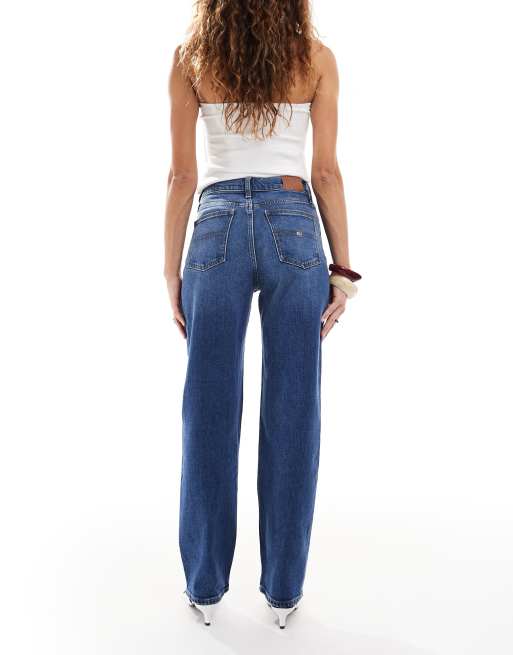 Tommy Jeans - Izzie - Jean slim droit à taille haute - Délavage foncé, 2 de 5