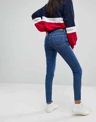 tommy jeans izzy high rise slim jeans