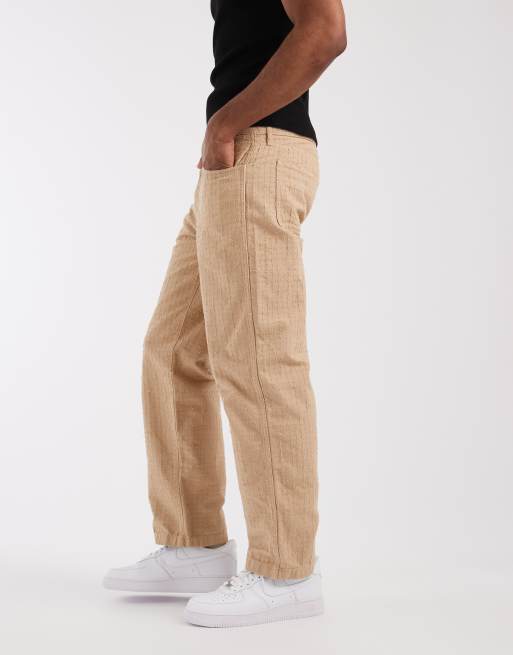 Tommy Jeans - Jaimie - Beige bukser med punch needle-design - Del af sæt, 2 af 5