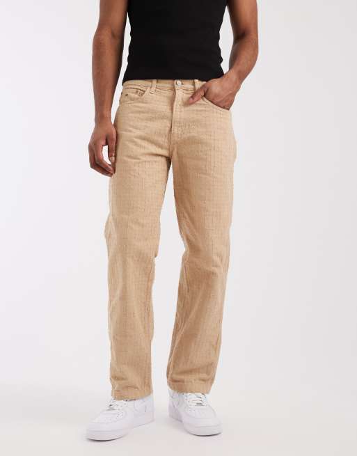 Tommy Jeans - Jaimie - Beige bukser med punch needle-design - Del af sæt, 3 af 5