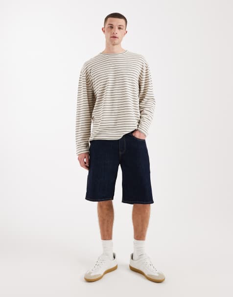 Tommy Jeans – Jaimie – Ciemnoniebieskie luźne szorty jeansowe - view 1