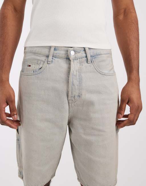 Tommy Jeans Jaimie coupe décontractée jorts charpentier bleu délavé clair vintage, 5 de 5