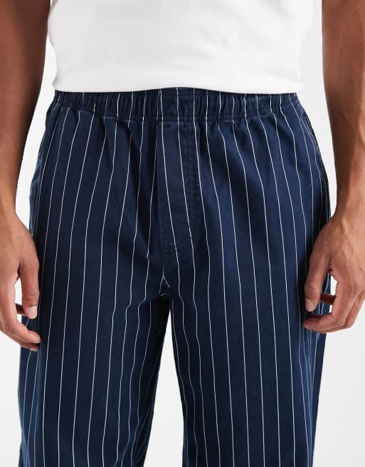 Tommy Jeans - Jaimie - Gestreepte broek in marineblauw, 5 van 5