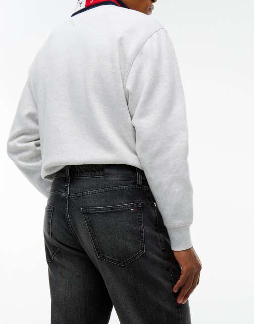 Tommy Jeans Jaimie jean droit ample noir en gris foncé, 4 de 7