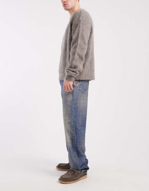 Tommy Jeans - Jaimie - Jean droit décontracté à imprimés - Bleu foncé délavé, 3 de 5